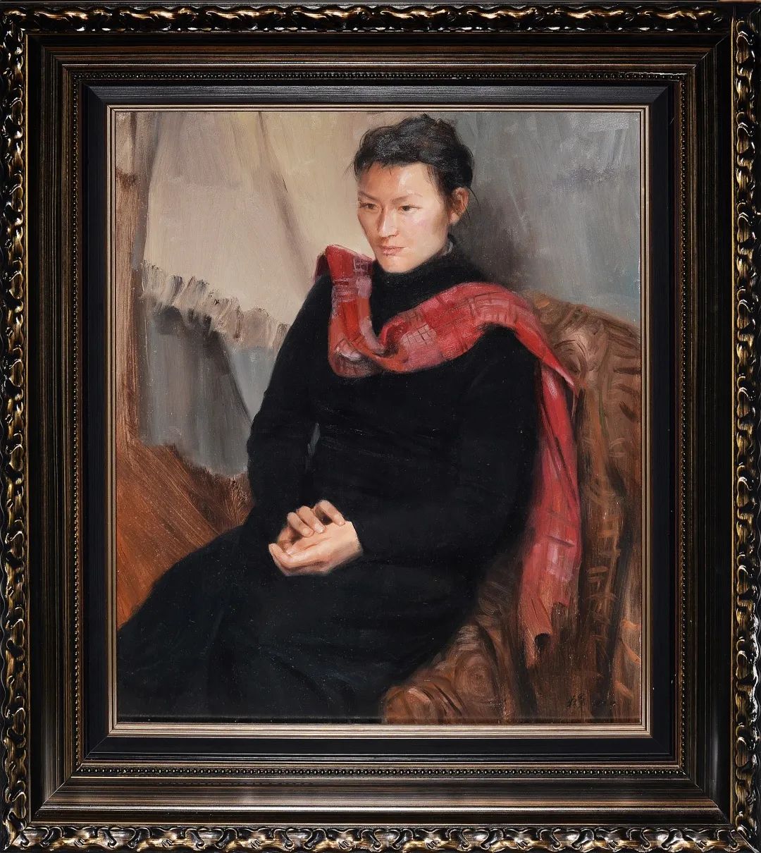 冷軍油畫(huà)《人物》198萬(wàn)元成交/2023拍賣(mài)會(huì)