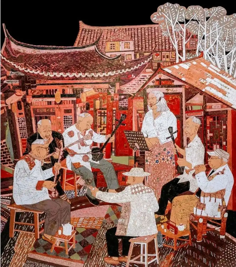 第十四屆全國(guó)美術(shù)作品展覽漆畫展入選進(jìn)京作品