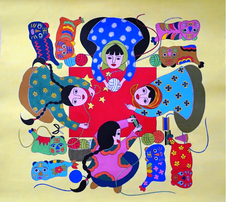 全國（黃岡）農(nóng)民畫展作品