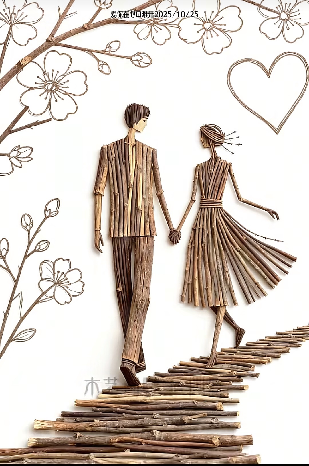 樹(shù)枝畫藝術(shù)欣賞