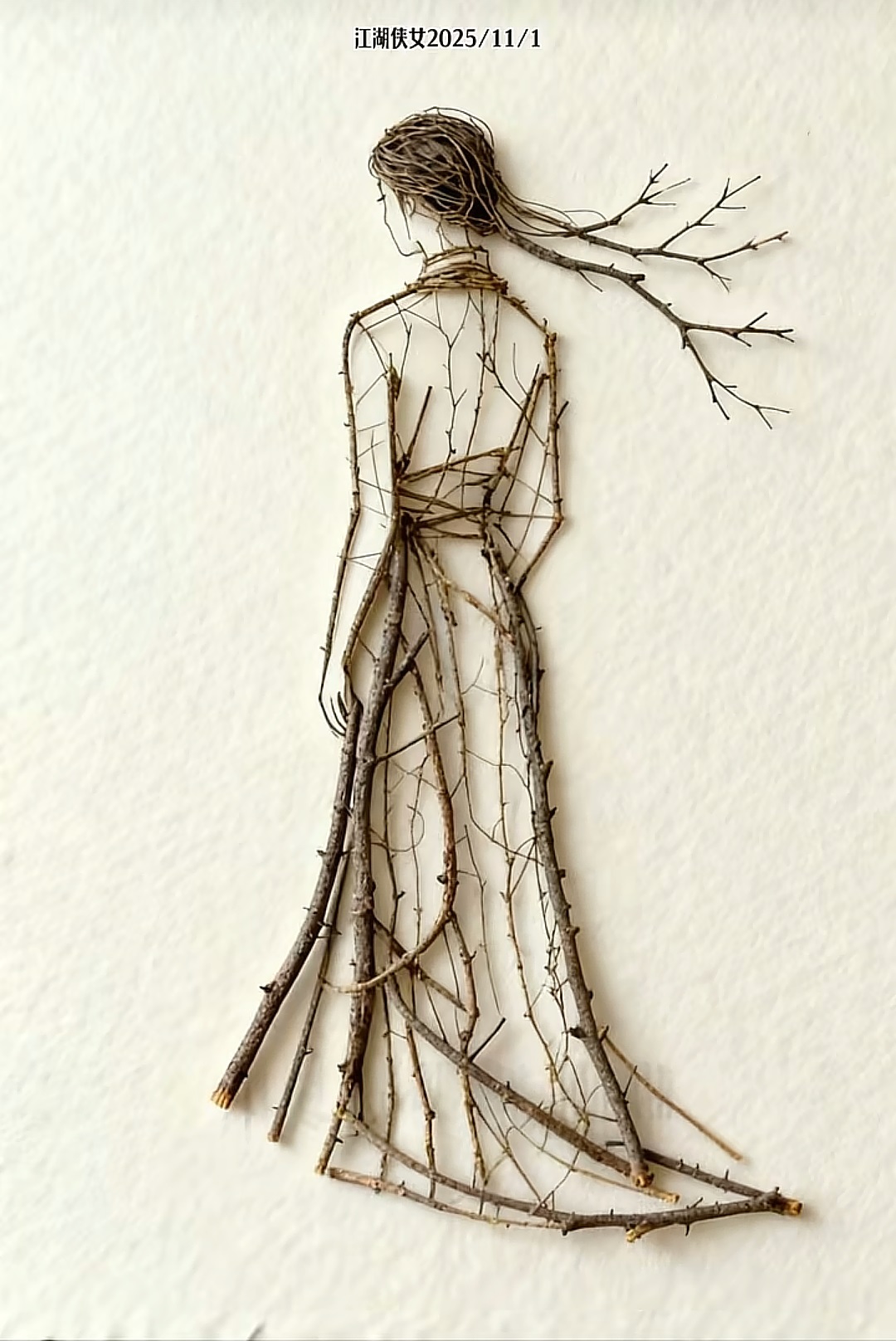 樹(shù)枝畫藝術(shù)欣賞