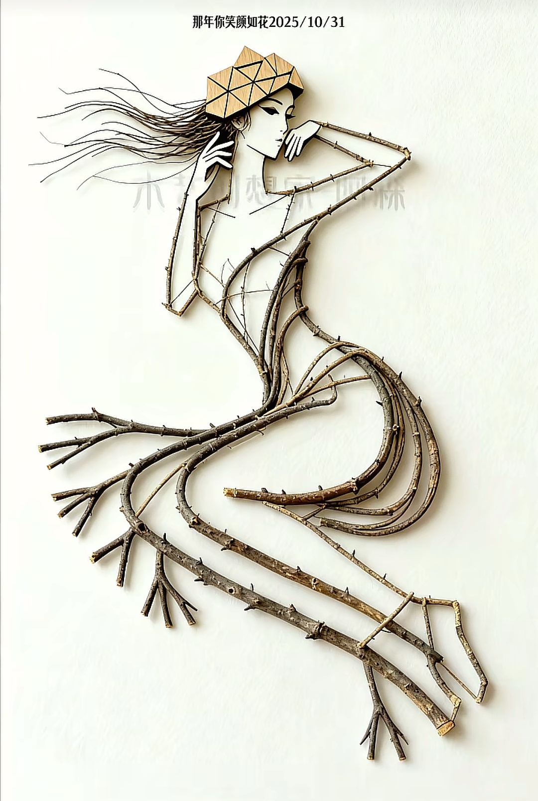 樹(shù)枝畫藝術(shù)欣賞