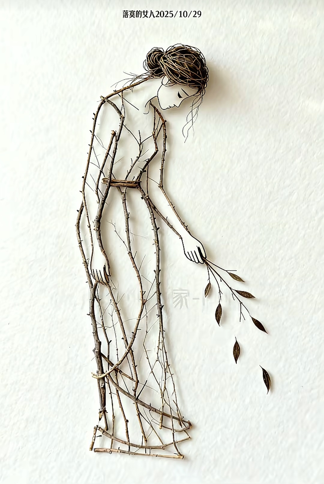 樹(shù)枝畫藝術(shù)欣賞